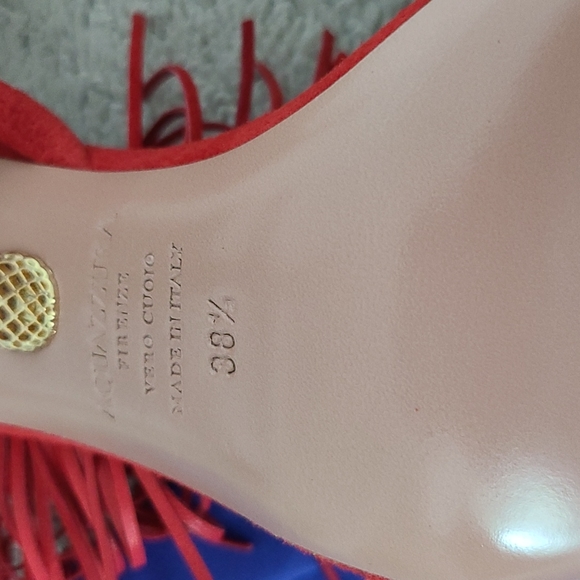 Aquazzura Wild Fringe Sandal 105 NEW IN BOX!! - Picture 5 of 7